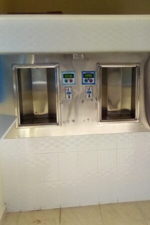 Wall mount vending two taps